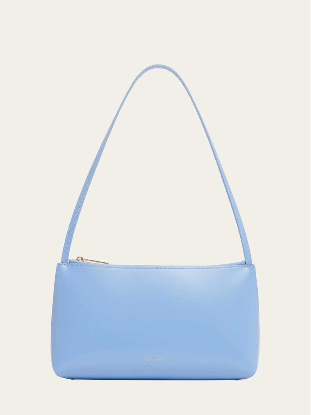 Mansur Gavriel Light Blue Leather Shoulder Bag